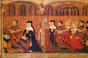 Jean I Jouvenel des Ursins（1360-1431）和他的妻子Michelle de Vitry（d.1456）和他们的家人，1445-49（细节375726） 作者 法语学校